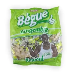 Bonbons Begue Gingembre / Bonbon Gingembre / Bonbons Begue / Bonbons Gingembre / Bonbons Africains / Bonbons Sénégal (1 paquet)